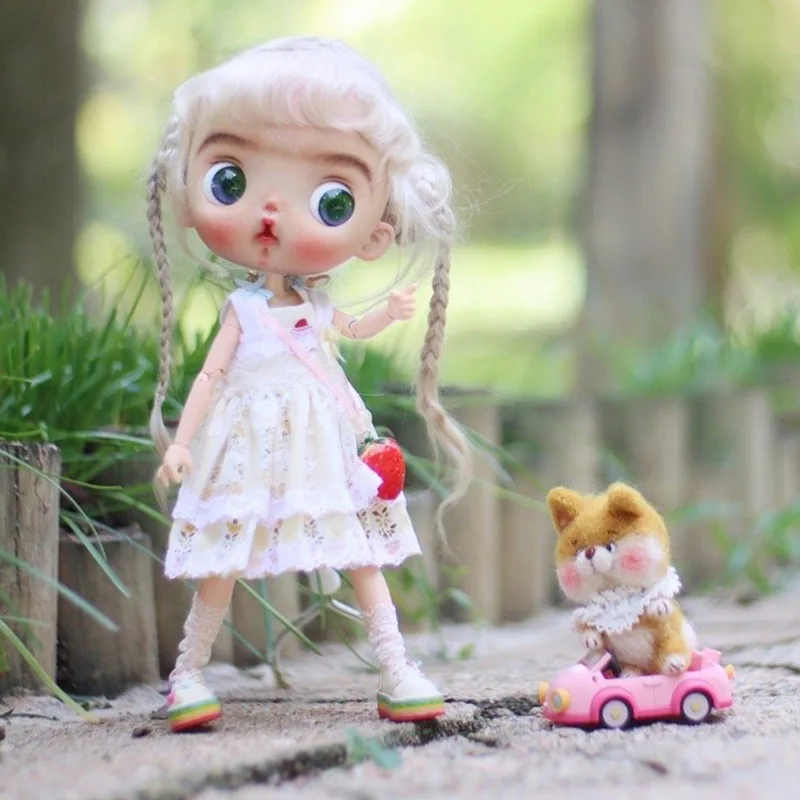 1/6 Cute Expression Doll Qbebi BJD Doll Anime Blythe Polly Pocket Gift For Girls Ball Jointed Dolls